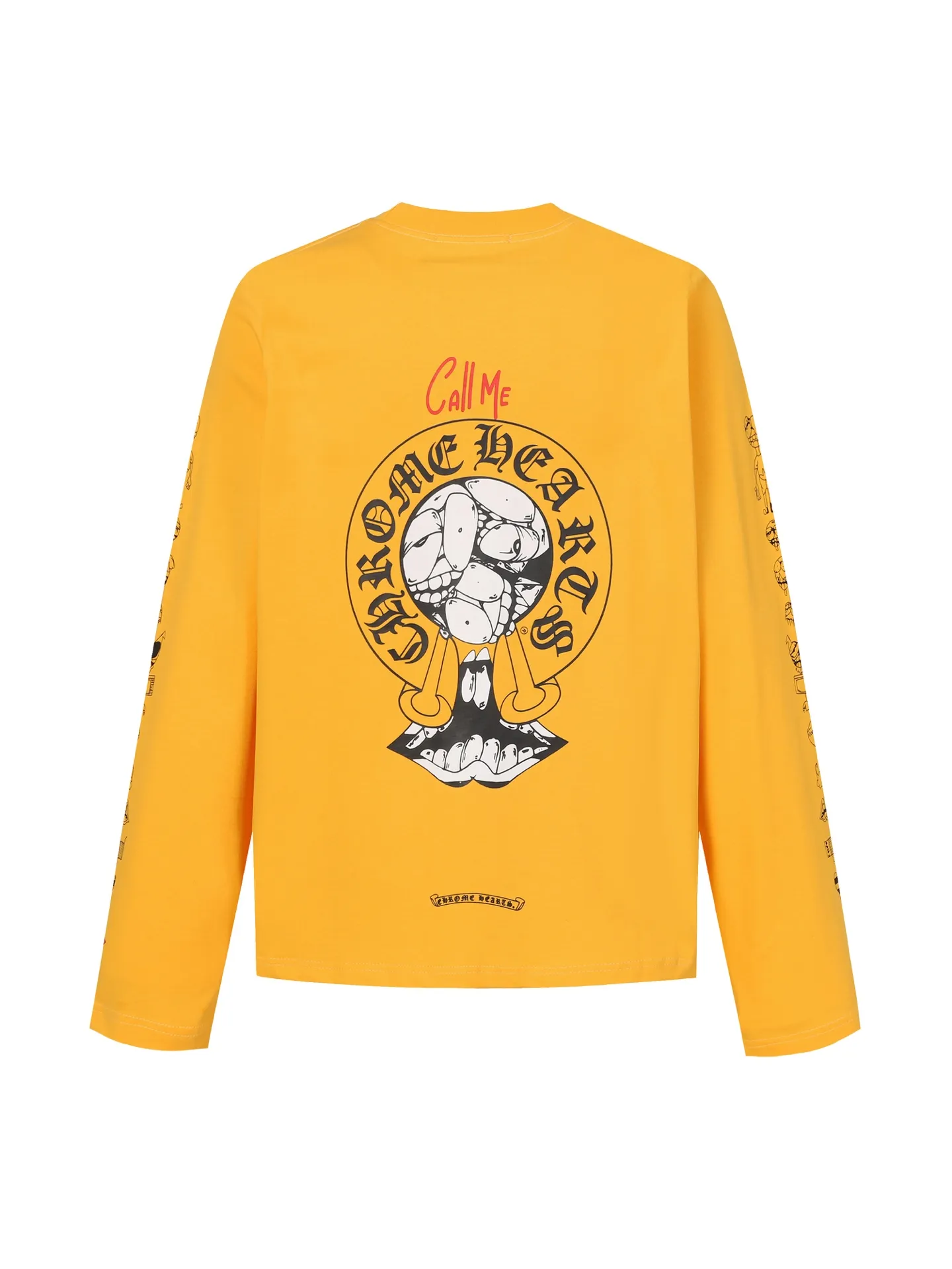 🅿️280 Come Hearts/Cro Heart Graffiti Printed Long Sleeve, King of Autumn and Winter! Chest pockets, high weight threads on collar and cuffs, custom woven and dyed 280g double yarn pure cotton fabric, washed anti-counterfeiting tags and other auxiliary labels are all correct versions, super conspicuous, super good-looking and super atmospheric, same style for men and women! The overall upper body shows fashion and individuality, and it is recommended for couples to wear it together!! Color: Single color Size: XS-L